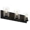 Access Lighting Oslo, 3 Light LED Vanity, Matte Black Finish, Clear Glass 62582LEDDLP-MBL/CLR - alternate 5